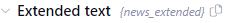 field short name